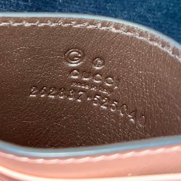 ✨Gucci✨ NEW Microguccissima Card Holder in Soft Pink Calfskin Leather Monogram - Picture 3 of 11